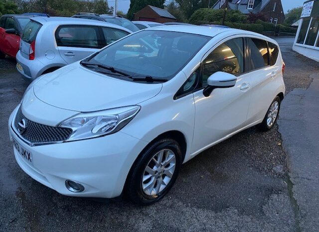 2013 NISSAN NOTE ACENTA MPV PETROL 5 DOOR HATCH 1.2 IN WHITE £35 ROAD TAX.