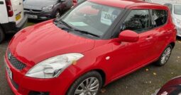 2012 SUZUKI SWIFT 1.2 PETROL 5 DOOR HATCH IN RED.