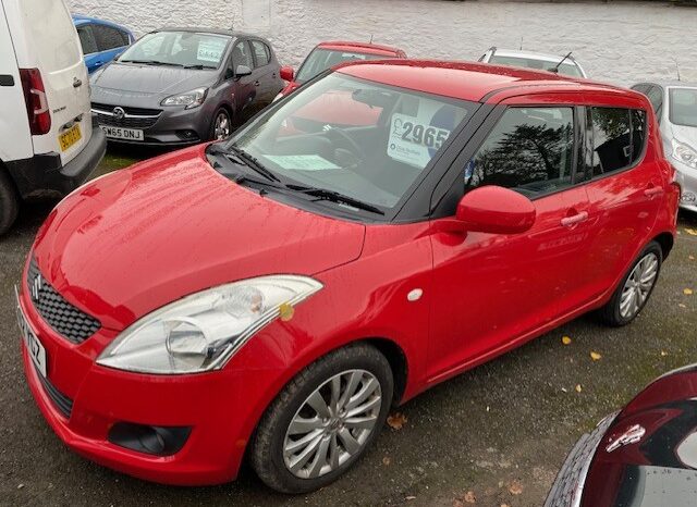 2012 SUZUKI SWIFT 1.2 PETROL 5 DOOR HATCH IN RED.