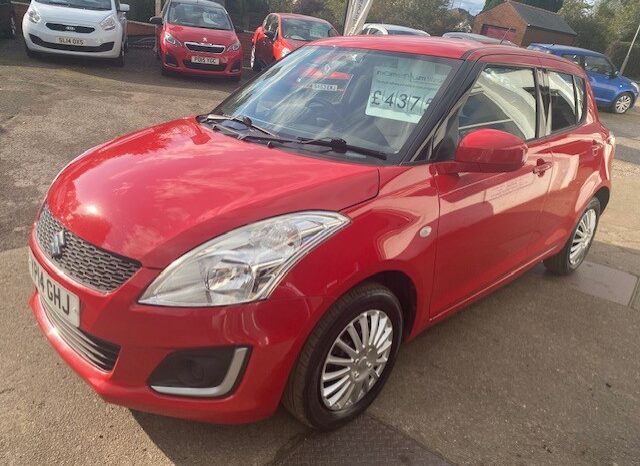 2014 SUZUKI SWIFT 5 DOOR HATCH PETROL 1.2 IN RED.