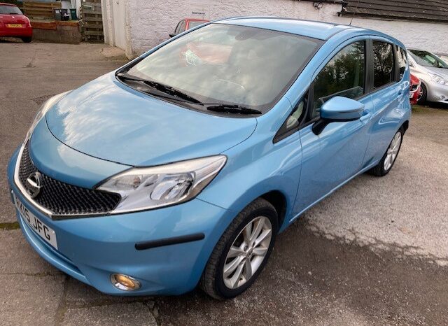 2015 NISSAN NOTE ACENTA 1.2 PETROL 5 DOOR HATCH IN BLUE.