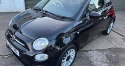2018 FIAT 500 POP STAR S-A 1.2 PETROL AUTO 3 DOOR HATCH IN BLACK.
