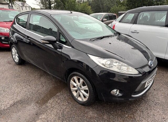 2009 FORD FIESTA ZETEC 3 DOOR HATCH PETROL IN BLACK.