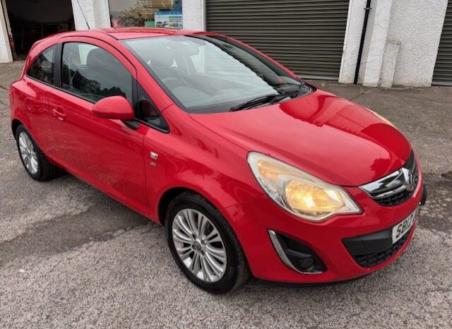 2012 VAUXHALL CORSA ECOFLEX 3 DOOR HATCH 1.2 PETROL IN RED ROAD TAX £35