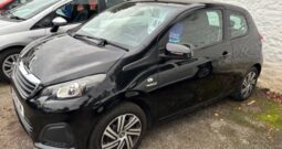 2016 PEUGEOT 108 1.0 PETROL 3 DOOR HATCH IN BLACK.