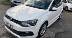 2013 VOLKSWAGEN POLO R-LINE TSI 3 DOOR HATCH IN WHITE.