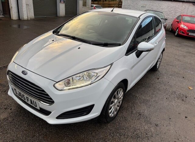 2015 FORD FIESTA STYLE 1.25 PETROL 3 DOOR HATCH IN WHITE.
