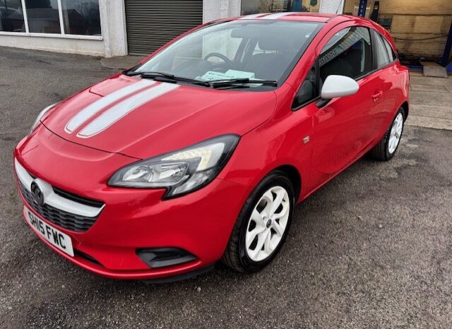 2015 VAUXHALL CORSA STING 1.2 PETROL 3 DOOR HATCH IN RED.