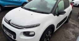 2017 CITROEN C3 FLAIR PURETECH 1.2 PETROL  5 DOOR HATCH IN WHITE.