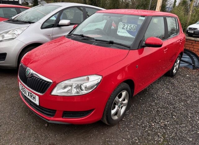 
								2012 Skoda Fabia SE 1.4 MPI – Red full									