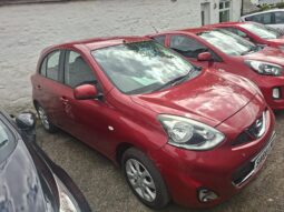 2014 Nissan Micra Acenta finished in Red.