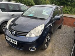 2012 NISSAN NOTE N-TEC 5 DOOR HATCH