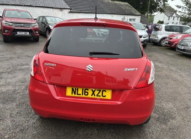 
								2016 SUZUKI SWIFT 1.2 SZ4 4 DOOR HATCH IN RED ROAD TAX £35 full									