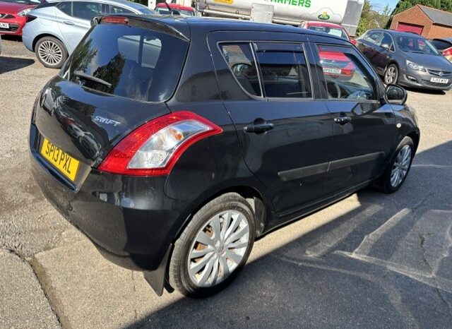 
								2013 SUZUKI SWIFT  SZ4 1.2 PETROL 5 DOOR HATCH IN BLACK ROAD TAX £35 full									