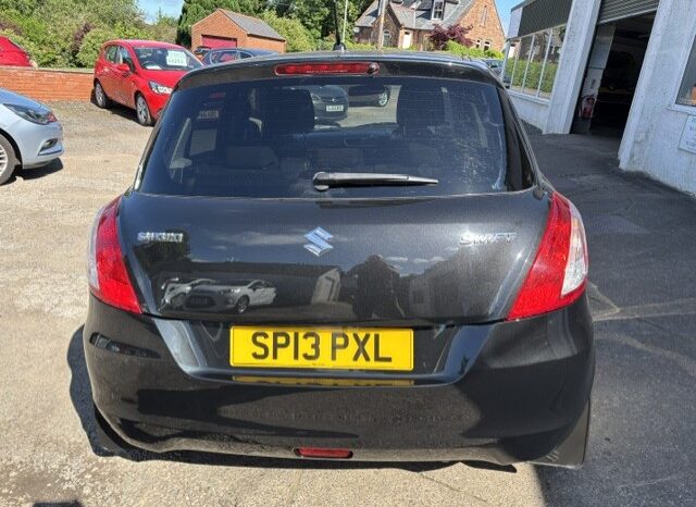 
								2013 SUZUKI SWIFT  SZ4 1.2 PETROL 5 DOOR HATCH IN BLACK ROAD TAX £35 full									