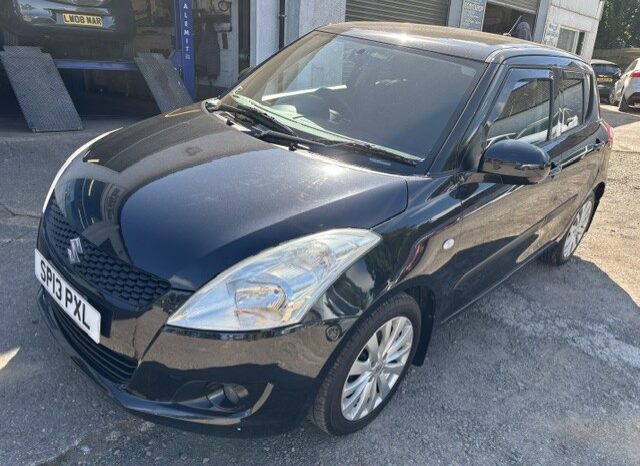 
								2013 SUZUKI SWIFT  SZ4 1.2 PETROL 5 DOOR HATCH IN BLACK ROAD TAX £35 full									