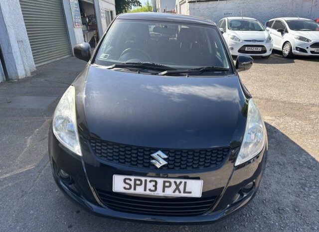 
								2013 SUZUKI SWIFT  SZ4 1.2 PETROL 5 DOOR HATCH IN BLACK ROAD TAX £35 full									