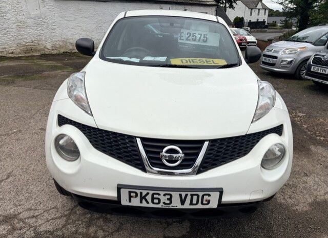 
								2013 NISSAN JUKE VISIA DCI 5 DOOR HATCH IN WHITE. full									