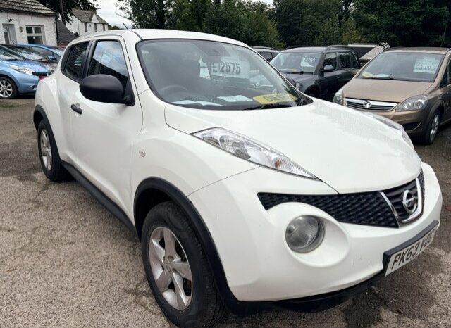 
								2013 NISSAN JUKE VISIA DCI 5 DOOR HATCH IN WHITE. full									